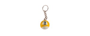Billiard Ball Keychain No. 9, 25 mm