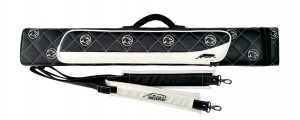 Queueköcher Predator Roadline 2x4 Schwarz mit weißen Akzenten, Doppel-Schultergurt