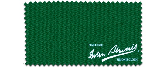 Billardtuch Simonis 860 Gelb/Grün 198cm