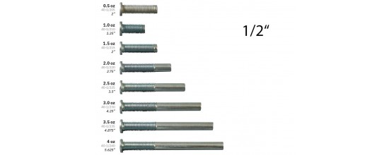 Gewichtsschraube 1/2 Inch für McDermott-Queues  0,5 - 4 oz