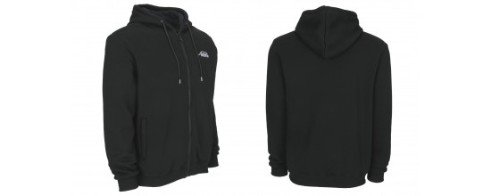 Kapuzenjacke mit Reißverschluss Schwarz mit gestickten Predator Logo Gelb M - XL