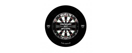 BULL'S Quarterback EVA Dart Board Surround Schwarz
