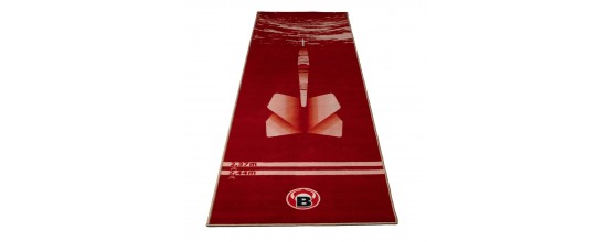 BULL'S Carpet Mat “180” Red – Textile Dart Mat