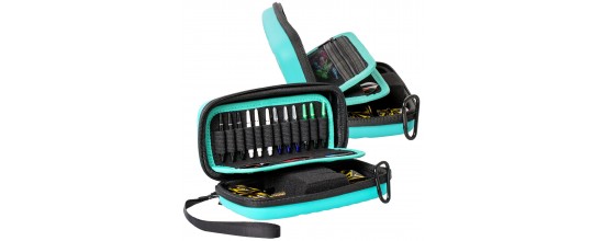 Dart Case BULL'S ORBIS XL for 3 Darts and Accessories – Mint