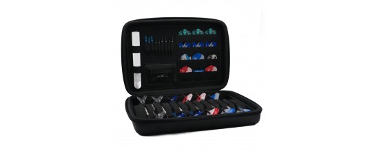 Dart Case BULL'S ORBIS 3XL for 12 Darts and Accessories – Carbon Grey