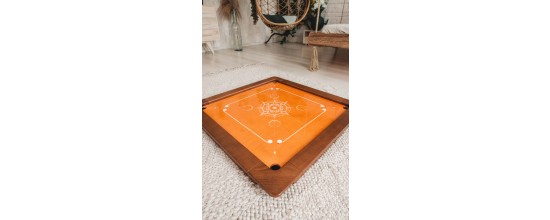 Carrom-Spielbrett, Cherry Walnuss, handgefertigt