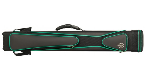 Hard cue case McDermott sport, black/green, 3x5 backpack-style shoulder straps