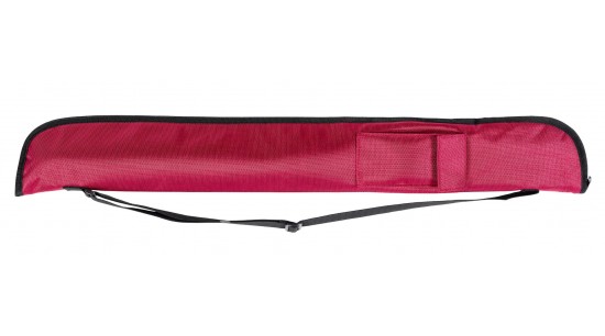 Billiard Cue Soft Case 1×1  Burgundy with Shoulder Strap