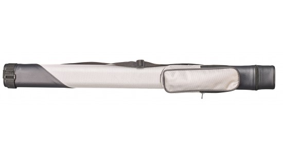  Cue hard case gray-black 1/1 oval with shoulder strap, pocket