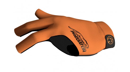 Billard Handschuh Predator Second-Skin, Neon Orange/Schwarz, XXS-XXL, linke Hand
