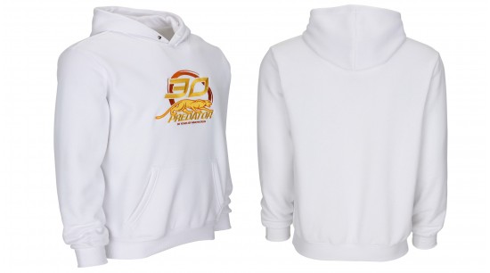 Kapuzenpullover Weiß Predator mit 30th Full Logo M - XL