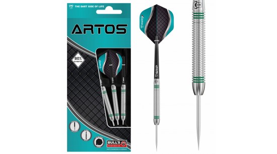 Steeldarts Bull's ARTOS AR1 Mint mit 80% Wolfram, 22g