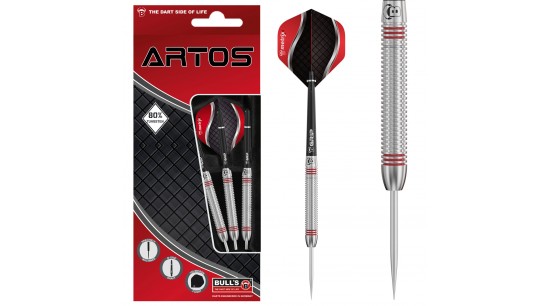 Steeldarts Bull's ARTOS AR3 Rot mit 80% Wolfram, 24g