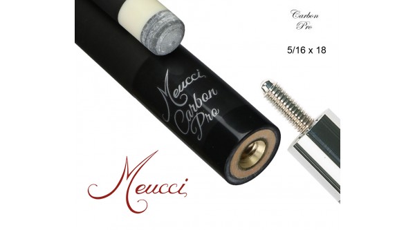 Meucci CARBON Queueoberteil 12,25 mm, 5/16x18 schwarz 