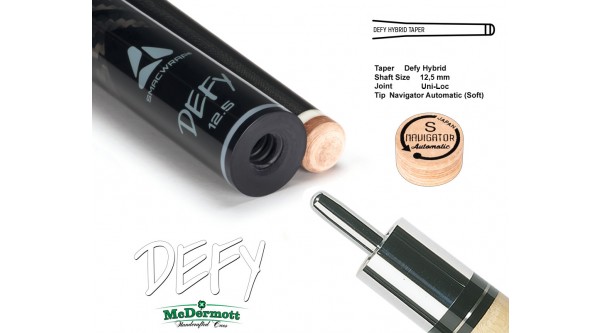 McDermott Queueoberteil DEFY 12,5 mm, Uni-Loc,   29 inch grauer Ring