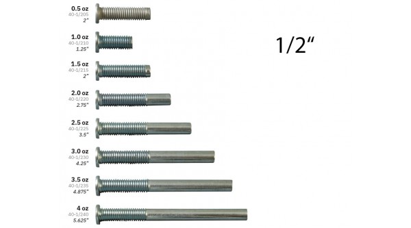 Gewichtsschraube 1/2 Inch für McDermott-Queues  0,5 - 4 oz