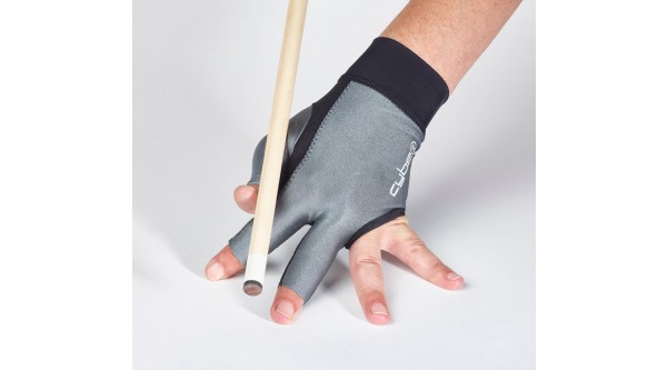 Billard Handschuh Cyber, Schwarz/Silber, Unisex, linke Hand