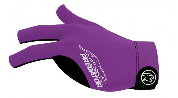 Billard Handschuh Predator Second-Skin, Lila/Grau, XXS-XXL, linke Hand