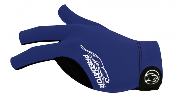 Billard Handschuh Predator Second-Skin, Blau/Weiß, XXS-XXL, linke Hand