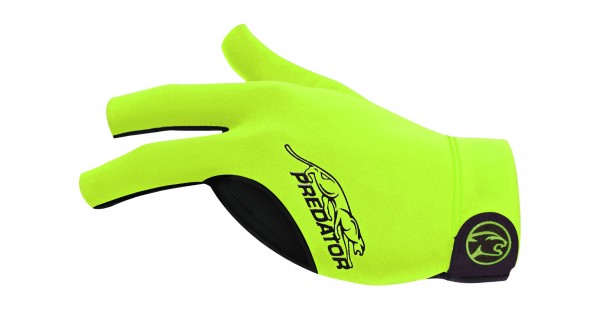 Billard Handschuh Predator Second-Skin, Neon Grün/Schwarz, XXS-XXL, linke Hand