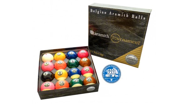 Poollball-Set Aramith Tournament TV Pro Cup 57,2mm