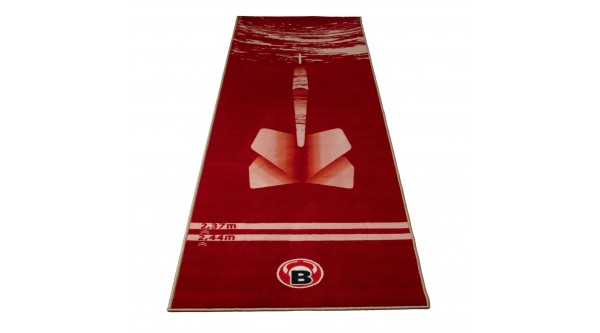 BULL'S Carpet Mat “180” Red – Textile Dart Mat