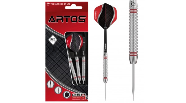 Steeldarts Bull's ARTOS AR3 Rot mit 80% Wolfram, 24g
