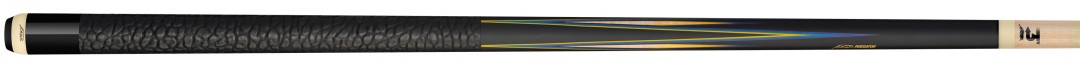 Pool Cue Predator 8 Point Sneaky Pete SP8 BC Leather Wrap, Black/Curly/Blue Points, 314-3 Shaft, Uni-Loc