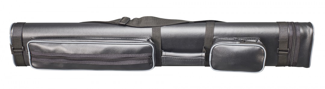 Queueköcher Oval 2/4 Schwarz/Grau mit Schultergurt 