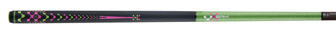 Break Queue Poison VX Grün/Pink mit Venom Carbon Fiber Shaft, Radial