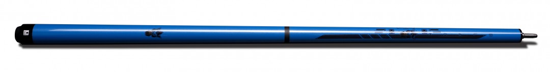 Little Monster Break/Jump Cue Cyber Blue/Black NW with Carbon Fiber Shaft