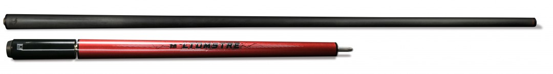 Little Monster Three-Piece Red Jump Cue Red/black NW with Carbon Jump Shaft