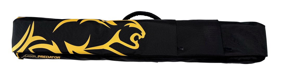 Predator Sport Backpack Black/Yellow Hard Cue Case, 3 Butts x 5 Shafts