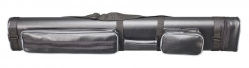 Cue Case Oval 2/4 black/gray with Shoulder Strap