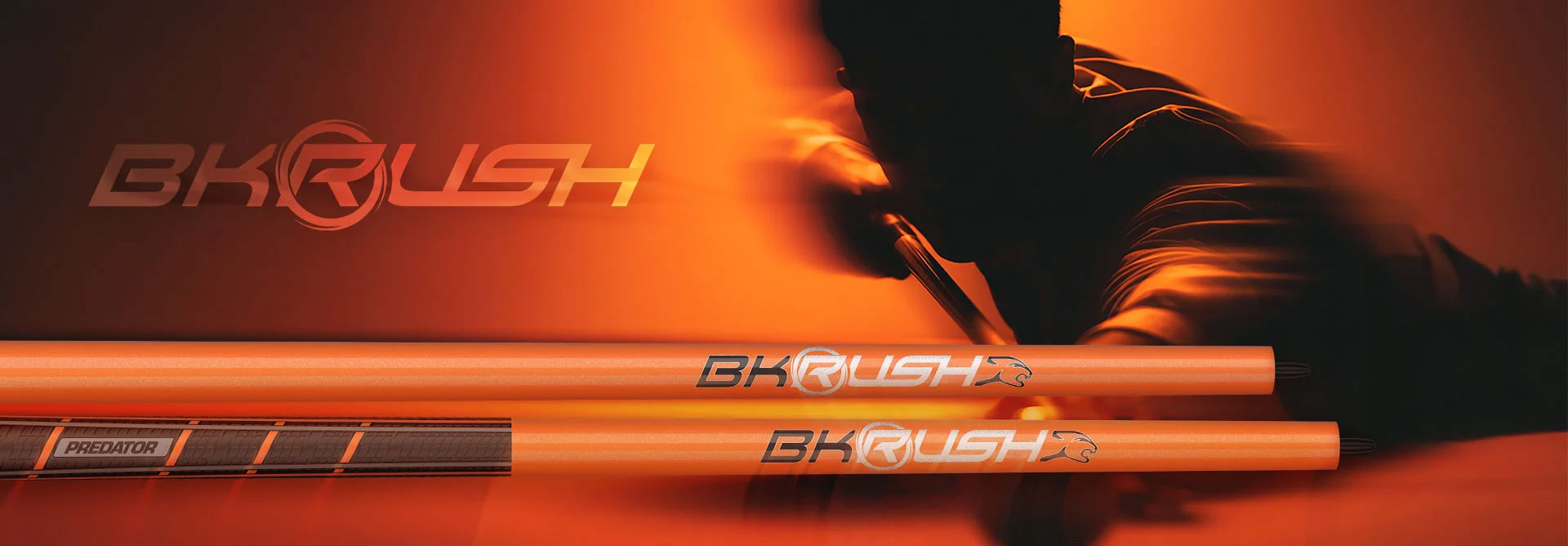 Banner Orange BKRush Break Cues