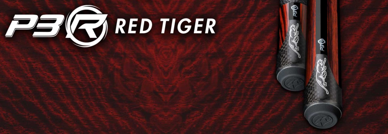 Banner Predator Red Tiger Rengas pool cues en